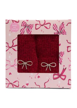 Matalan Bow Hat and Gloves Gift Set £12.50
