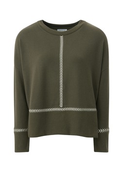 Matalan Contract Stitch Jumper Green £17