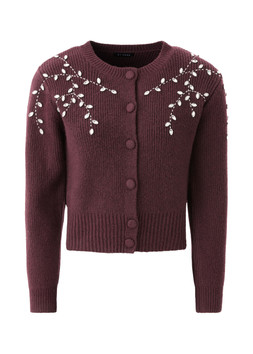 Matalan Embellished Burgundy Cardigan £28