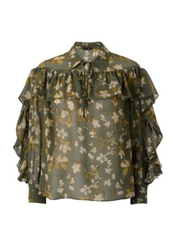 Matalan Khaki Floral Blouse £20