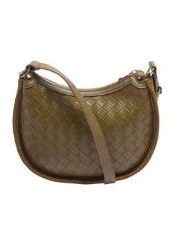 Matalan Khaki Weave Faux Suede Trim Bag £16