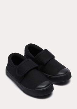 Matalan Kids Black School Plimsolls from £4.50