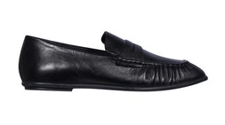 Matalan Leather Ruched Loafer Black £32