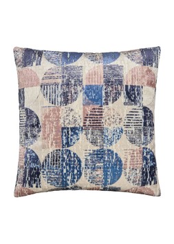 Matalan Navy Geo Velvet Cushion £15