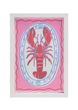 Matalan Pink Lobster Wall Art £7