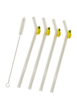 Matalan Sorrento Lemon Glass Straws £3.50