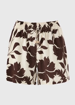 LINEN SHORT FLORAL PRINT E20 £16