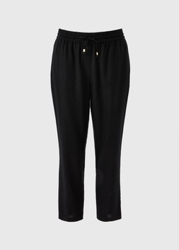 LINEN TAPERED BLACK £20