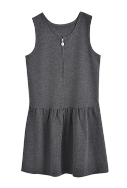 Matalan Girls 2 Pack Grey Zip Front Jersey Pinafores from £15