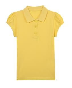 Matalan Girls 2 Pack Yellow Scallop Collar School Polo Shirts &pound;4 - &pound;6