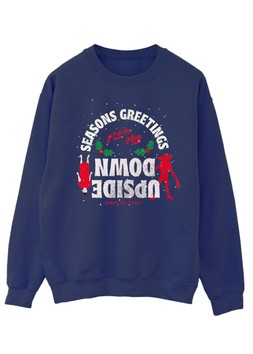 Netflix Stranger Things Upside Down Women Navy Graphic Sweatshirt £33