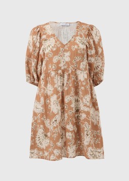 PAISLEY FULL SLV MINI BROWN £26