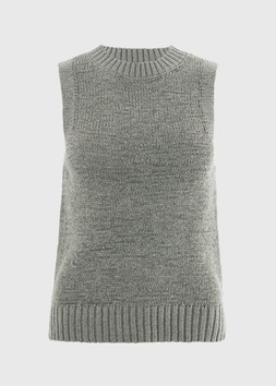TAPE YARN VEST GREY £14