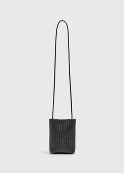 WOVEN PHONE BAG BLACK £6