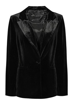 Black Velvet Single Breasted Blazer, £49.99