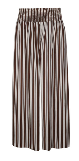 Cream Crepe Striped Palazzo Trousers, £25.99