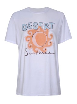 White Cotton Sun Graphic Relaxed T-Shirt, £12.99