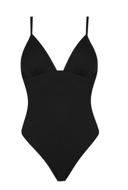 Black Textured Ruched Cup Swimsuit, £27.99 (938273001)