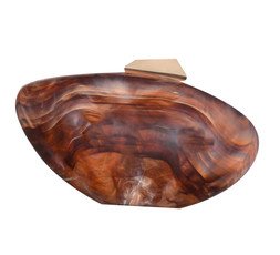 Brown Resin Shell Shape Box Clutch, £34.99 (946509029)