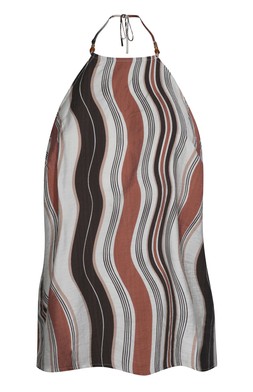 Brown Wavy Halter Top £23.99