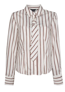 Cream and Brown Striped Shirt with Tie, £29.99 (954898011)