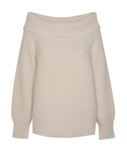 Cream Ribbed Bardot Knit Jumper , £29.99 (941049613)