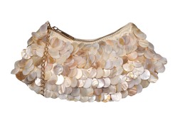 Cream Satin Faux-Shell Shoulder Bag, £32.99 (947621513)