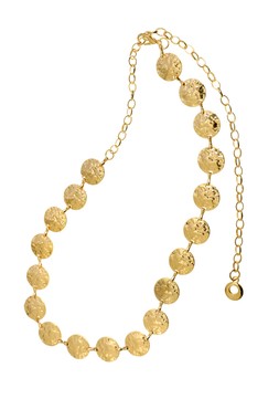 Gold Tone Hammered Disc Chain Belt, £12.99 (946376893)