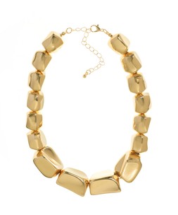 Gold Tone Square Beaded Necklace, £12.99 (949213793)