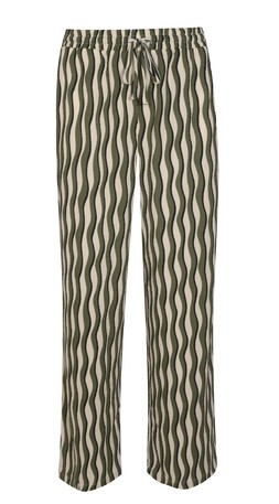 Green Jersey Wave Patterned Wide Leg Trousers, £25.99 (946271039)