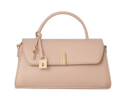 Light Pink Faux Leather Top Handle Flap Bag, £21.99 (946504170)
