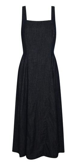Navy Denim Square Neck Midi Dress, £39.99 (947168541)