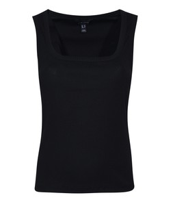 New Look Black Square Neck Vest Top, £8.99