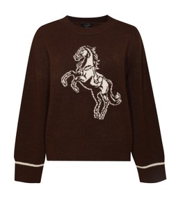 New Look Brown Horse Design Crew Neck Jumper, £29.99