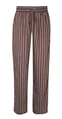 New Look, Brown Striped Drawstring Wide Leg Trousers £29.99