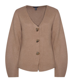 New Look Camel V- Neck Heavyweight Knit Cardigan, £32.99