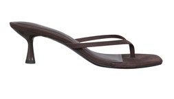 New Look Dark Brown Faux Suede Toe Post Mule Sandals, £25.99