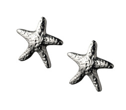 Silver Tone Textured Starfish Stud Earrings, £4.99 (947968592)