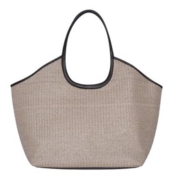 Stone Raffia Look Contrast Trim Tote Bag, £28.99 (952834216)