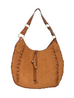 Tan Faux Suede Scooped Hobo Shoulder Bag, £28.99 (947749318)