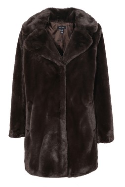 Brown Faux Fur Midi Coat, £69.99