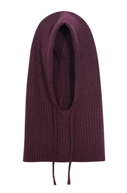Dark Burgundy Ribbed Knit Balaclava, £12.99