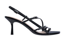 Black Asymmetric Strap Stiletto Heel Sandals, New Look, £33.99 (929339101)