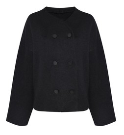 Black Double Breasted Button Front Cardigan, £39.99 (930970701)