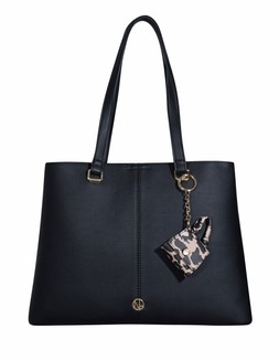 Black Faux Leather Leopard Lined Tote, £29.99 (927882201)