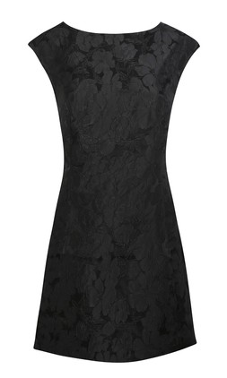 Black Floral Jacquard Bow Mini Dress, £39.99 (934188001)