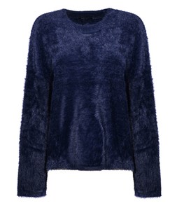 Blue Fluffy Knit Relaxed Fit Jumper, £34.99 (924147047)