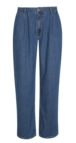 Blue Pleated Wide Leg Jeans, £39.99 (926637540)