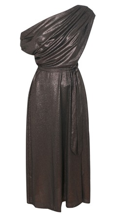 Bronze Metallic Cowl Neck Midi Dress, £35.99 (940741191)