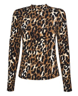 Brown Animal Print Long Sleeve Top £12.99 (931610629)